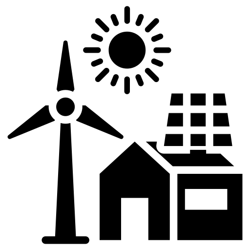 windenergie Generic Glyph icoon