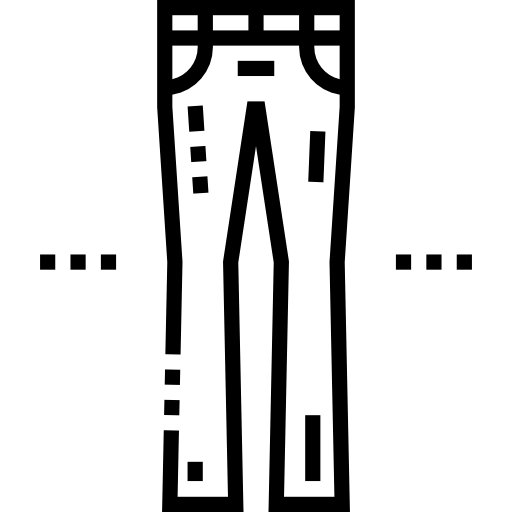 ズボン Detailed Straight Lineal icon