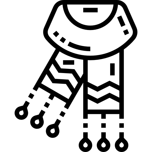 スカーフ Detailed Straight Lineal icon