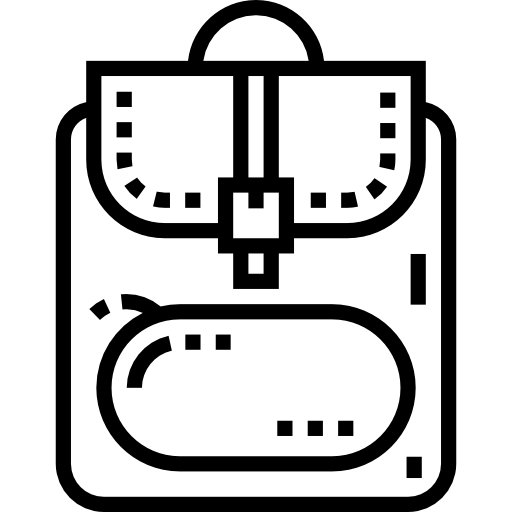 バックパック Detailed Straight Lineal icon