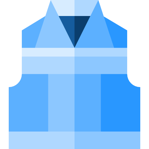 Vest Basic Straight Flat icon