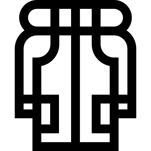 anorak Basic Straight Lineal icono