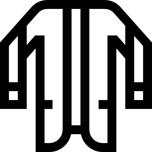 cárdigan Basic Straight Lineal icono