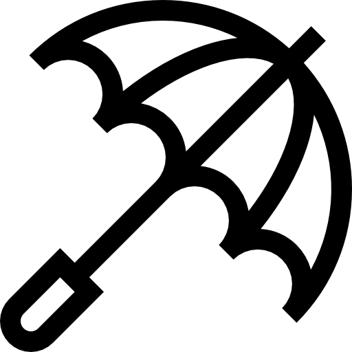 paraguas Basic Straight Lineal icono