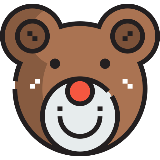 Bear Detailed Straight Lineal color icon