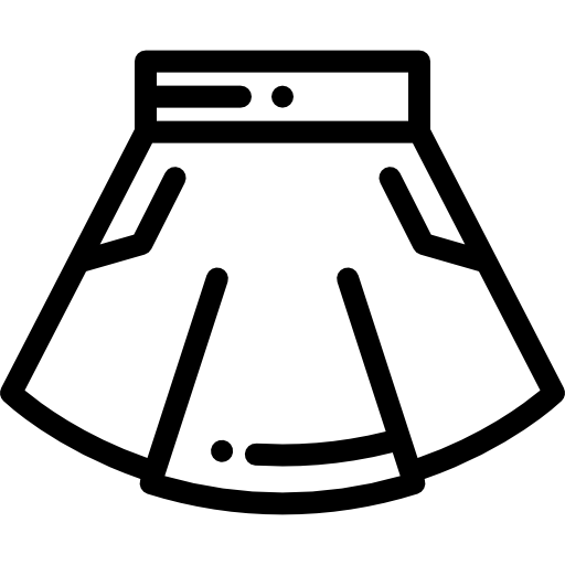 falda Detailed Rounded Lineal icono