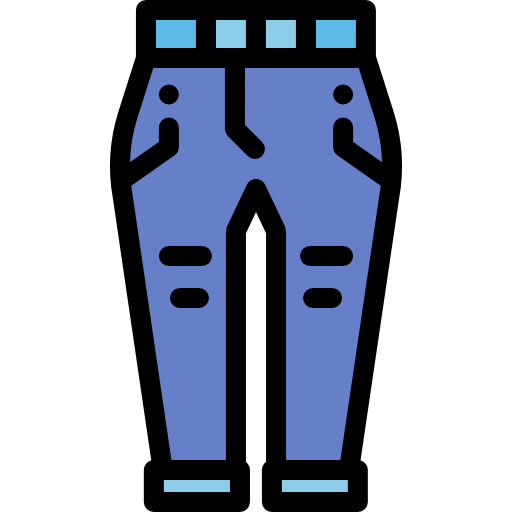 jean Detailed Rounded Lineal color icon