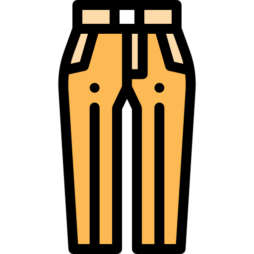Trouser Detailed Rounded Lineal color icon