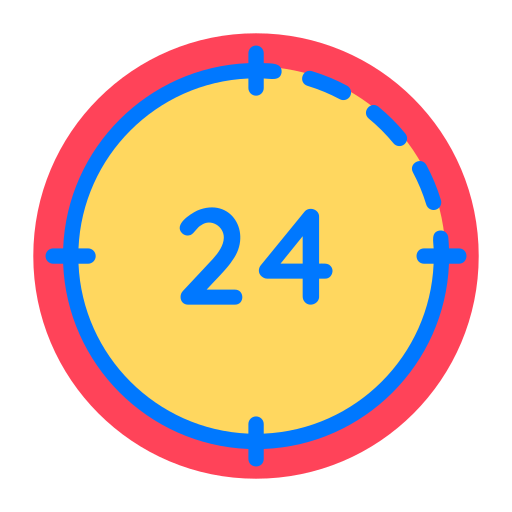 24시간 Generic Flat icon