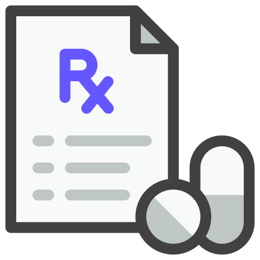 Prescription Generic Outline Color icon