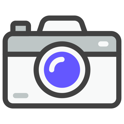 cámara fotográfica Generic Outline Color icono