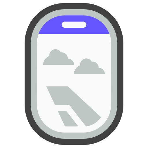 飛行機の窓 Generic Outline Color icon