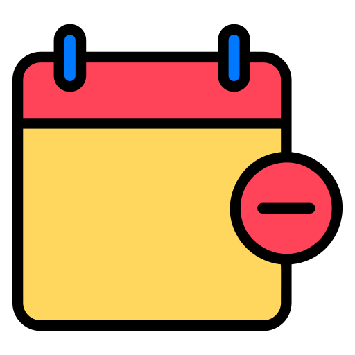 이벤트 삭제 Generic Outline Color icon