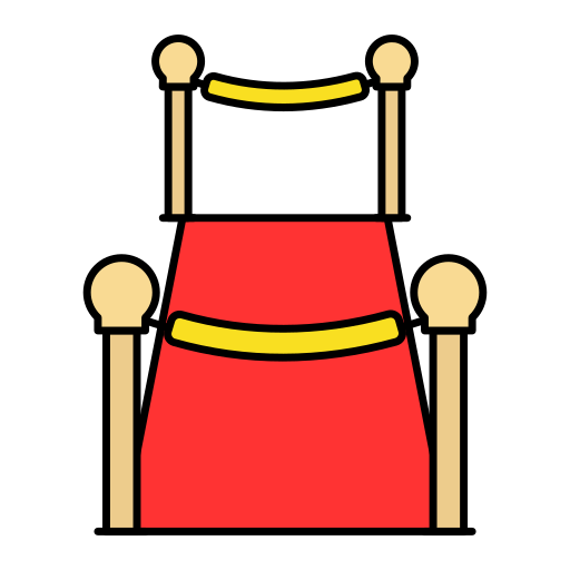 alfombra roja Generic Thin Outline Color icono