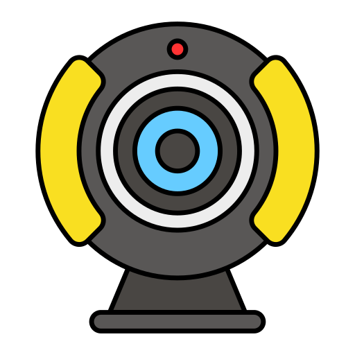 cámara de vigilancia Generic Thin Outline Color icono