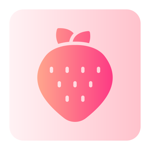fraise Generic Flat Gradient Icône
