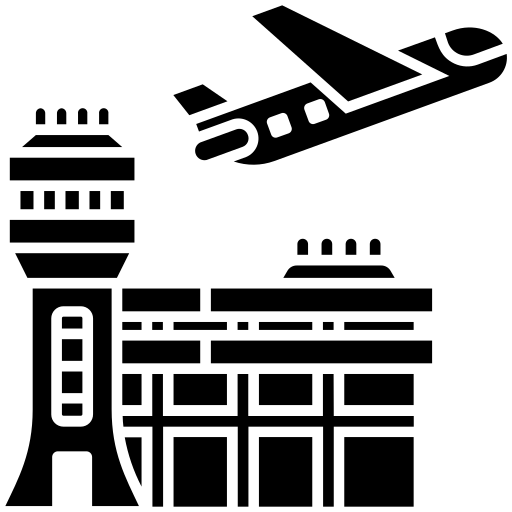 Аэропорт Generic Glyph иконка