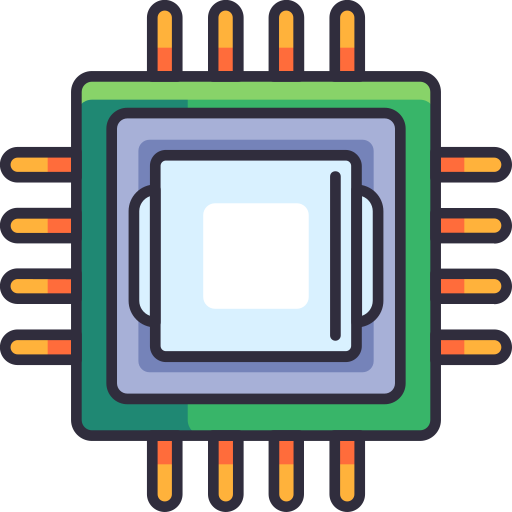 procesador Generic Outline Color icono