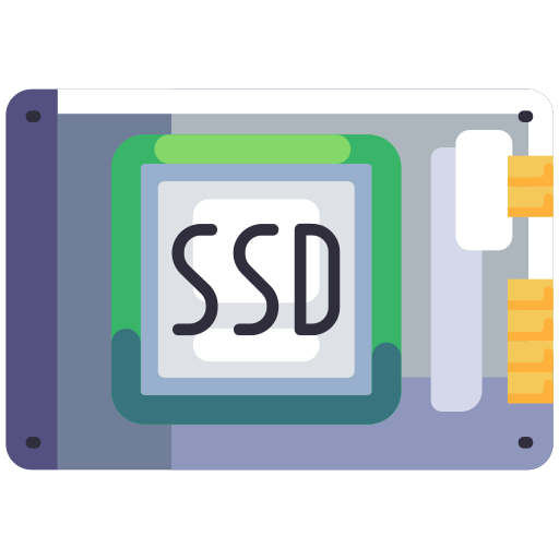 dysk ssd Generic Flat ikona