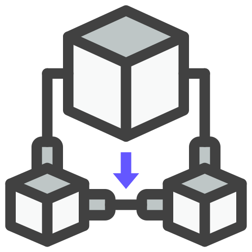 Block Generic Outline Color icon