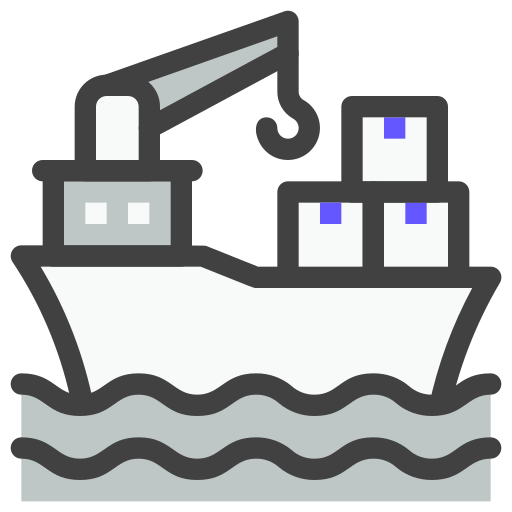 barco de carga Generic Outline Color icono