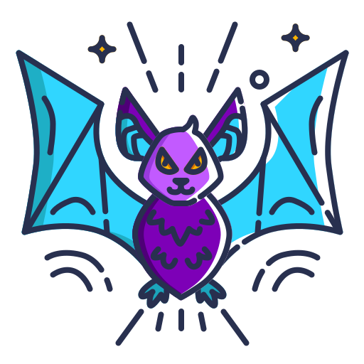 Bat Generic Outline Color icon