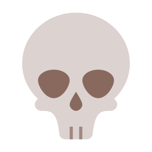 schedel Generic Flat icoon