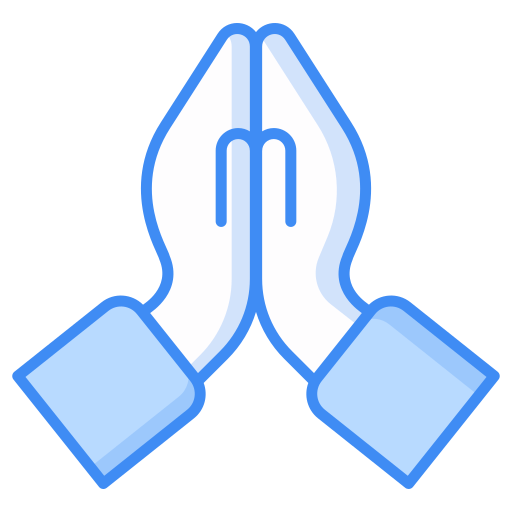 Pray Generic Blue icon