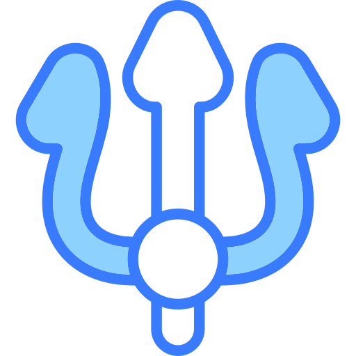 tridente Generic Blue icono