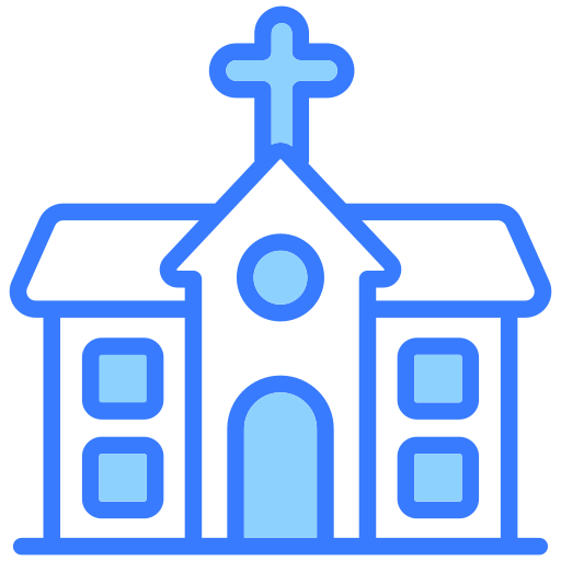Église Generic Blue Icône