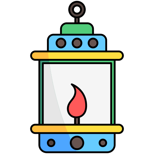 lampa naftowa Generic Thin Outline Color ikona