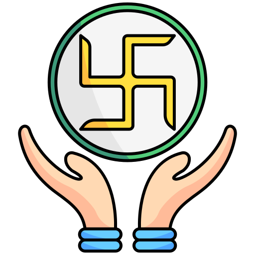 swastyka Generic Thin Outline Color ikona