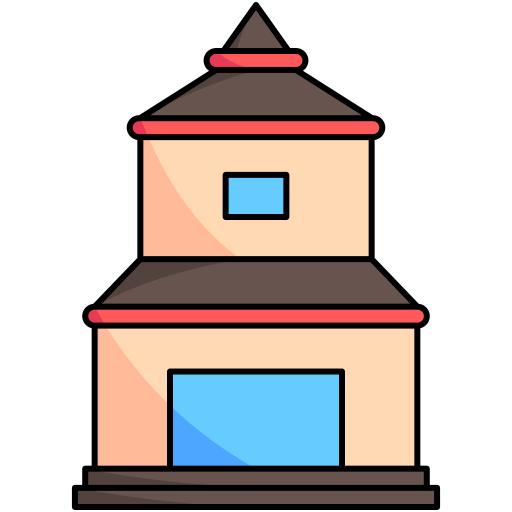 Temple Generic Thin Outline Color icon