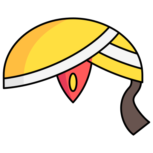 turban Generic Thin Outline Color ikona