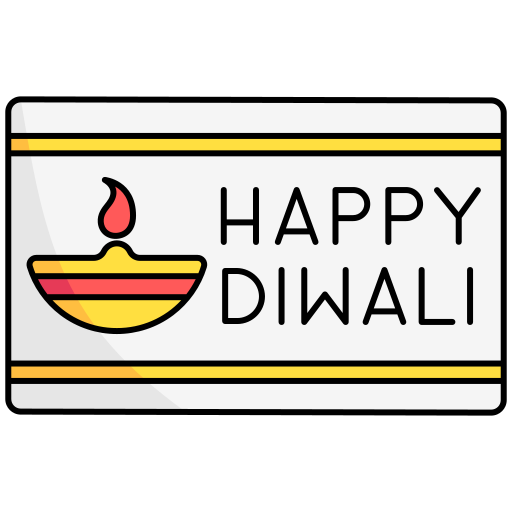 Diwali Generic Thin Outline Color icon