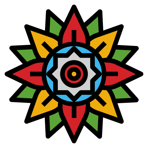 꽃잎 Generic Outline Color icon