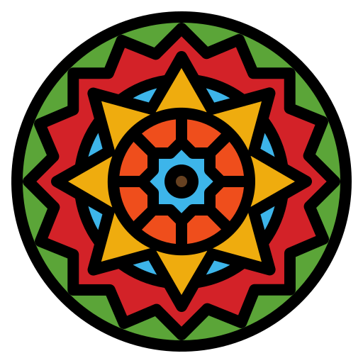 mandala Generic Outline Color icono