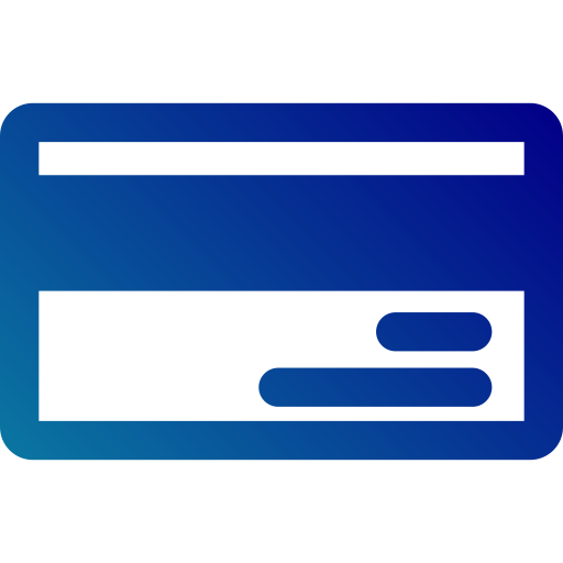 tarjeta de cajero automático Generic Flat Gradient icono