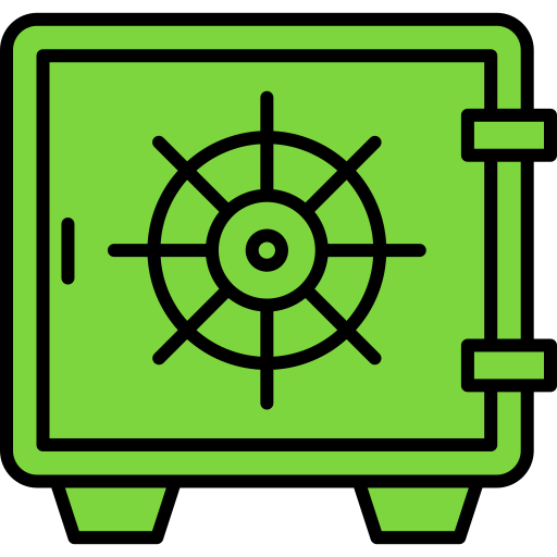 caja de seguridad Generic Outline Color icono