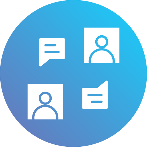 diskussion Generic Flat Gradient icon