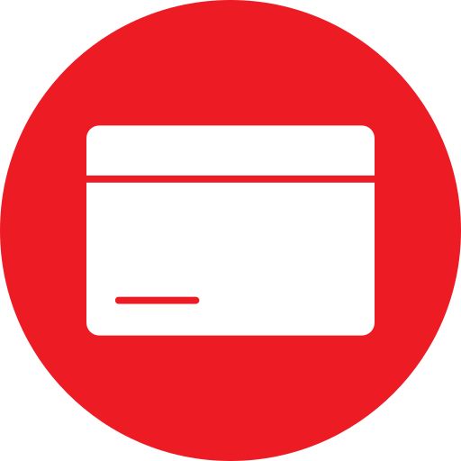 kredietkaart Generic Circular icoon