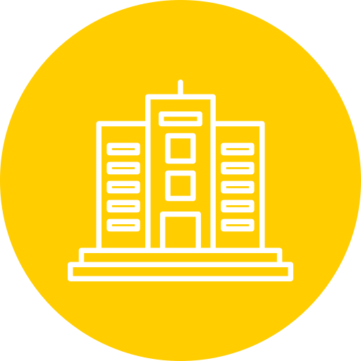 edificio per uffici Generic Circular icona