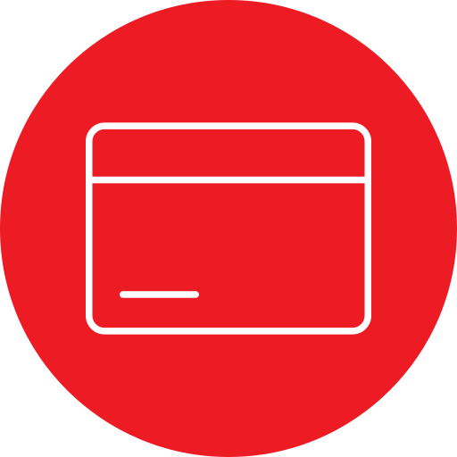 cartão de crédito Generic Circular Ícone