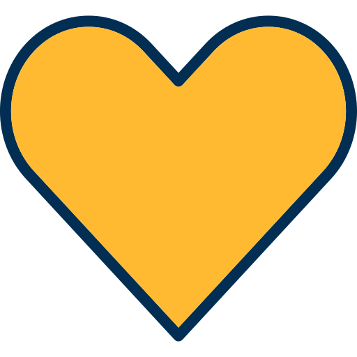 Heart Generic Outline Color icon