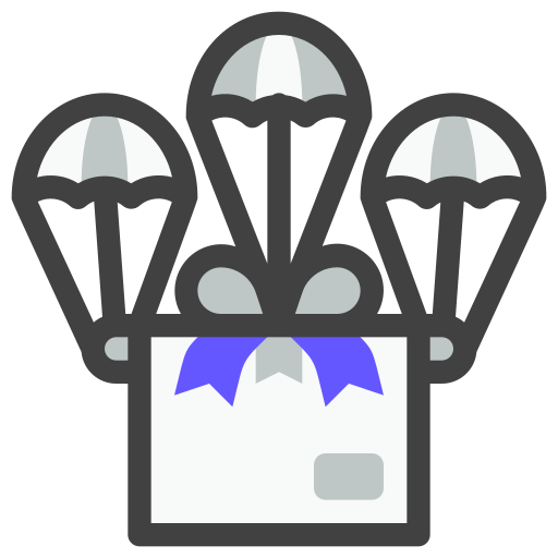 spadochron Generic Outline Color ikona
