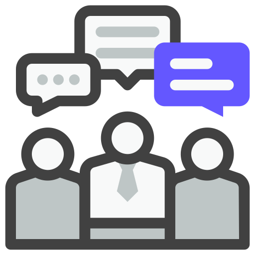 Discussion Generic Outline Color icon