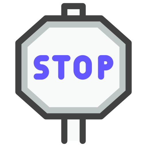 Stop Generic Outline Color icon