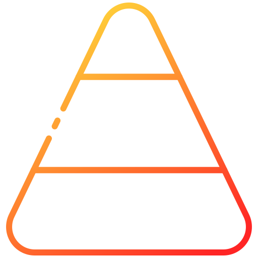 piramide grafiek Generic Gradient icoon