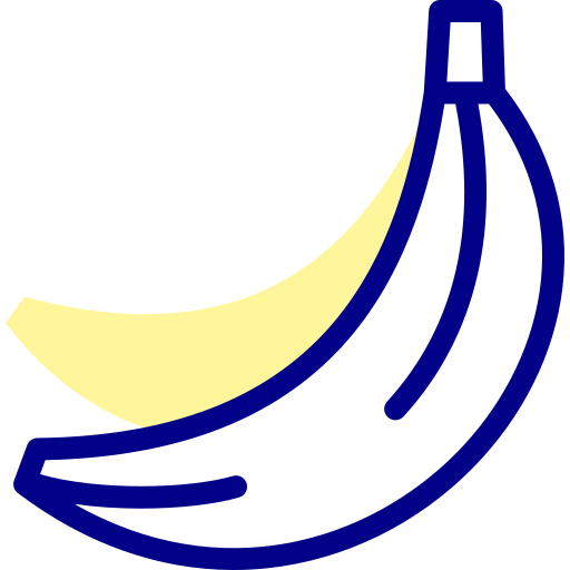 banana Detailed Mixed Lineal color icona