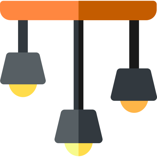Ceiling lamp Basic Rounded Flat icon